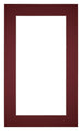 Passe Partout 30x50cm Carton Wine Red Edge 5cm Straight Front | Yourdecoration.com