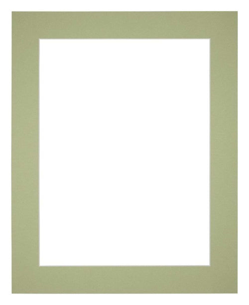 Passe Partout 40x50cm Carton Mint Green Edge 5cm Straight Front | Yourdecoration.com
