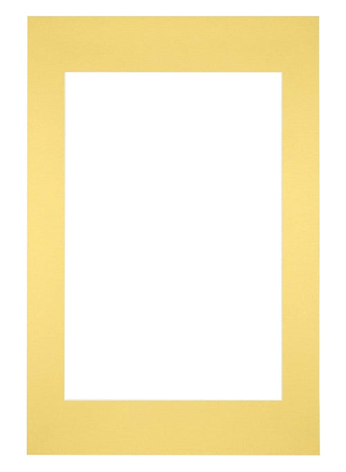 Passe Partout 40x60cm Carton Yellow Edge Straight Front | Yourdecoration.com