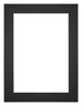 Passe Partout 45x60cm Carton Black Edge 4cm Straight Front | Yourdecoration.com