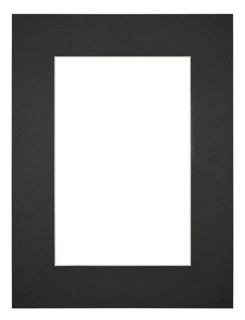 Passe Partout 45x60cm Carton Black Edge 6cm Straight Front | Yourdecoration.com