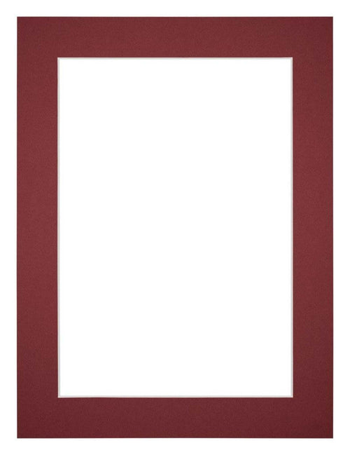 Passe Partout 45x60cm Carton Wine Red Edge 4cm Straight Front | Yourdecoration.com