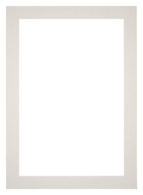 Passe Partout 50x70cm Carton Light Gray Edge 5cm Straight Front | Yourdecoration.com