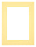 Passe Partout 60x80cm Carton Yellow Edge 5cm Straight Front | Yourdecoration.com