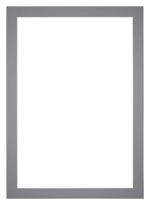 Passe Partout 60x84cm Carton Gray Edge 4cm Straight Front | Yourdecoration.com