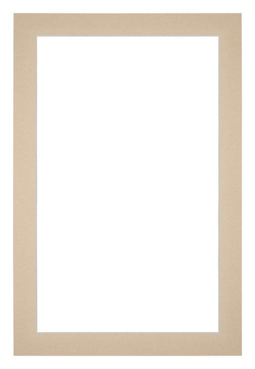 Passe Partout 60x90cm Carton Beige Edge 3cm Straight Front | Yourdecoration.com