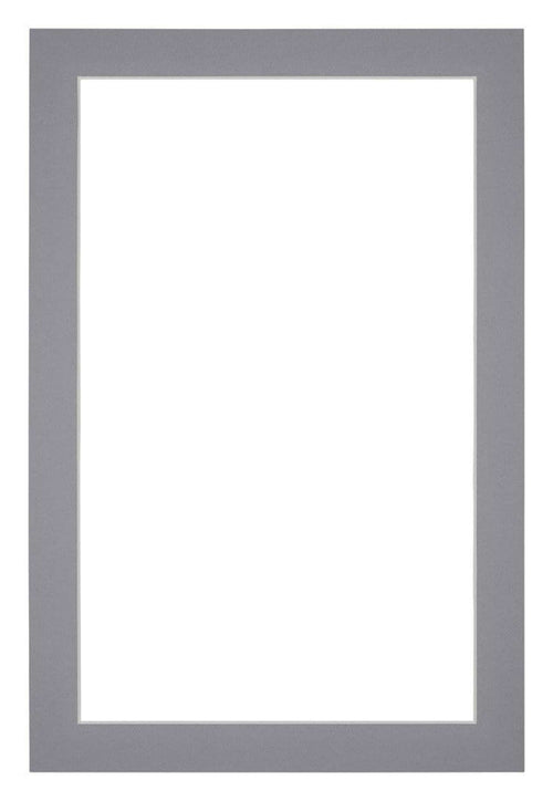 Passe Partout 60x90cm Carton Gray Edge 3cm Straight Front | Yourdecoration.com