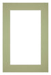 Passe Partout 60x90cm Carton Mint Green Edge 5cm Straight Front | Yourdecoration.com