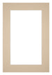 Passe Partout 62x93cm Carton Beige Edge 5cm Straight Front | Yourdecoration.com