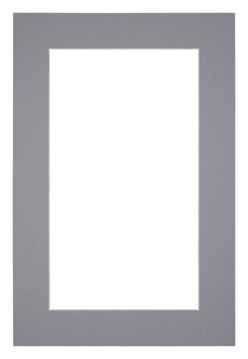 Passe Partout 62x93cm Carton Gray Edge 5cm Straight Front | Yourdecoration.com