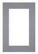 Passe Partout 62x93cm Carton Gray Edge 6cm Straight Front | Yourdecoration.com