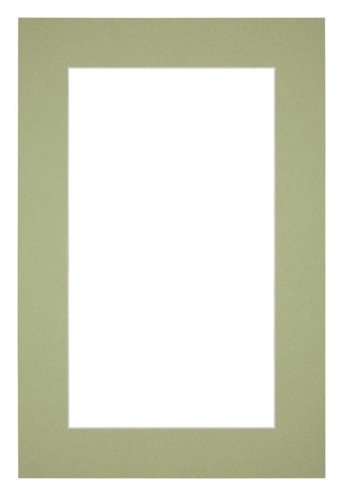 Passe Partout 62x93cm Carton Mint Green Edge 5cm Straight Front | Yourdecoration.com