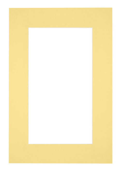 Passe Partout 62x93cm Carton Yellow Edge 6cm Straight Front | Yourdecoration.com