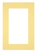 Passe Partout 62x93cm Carton Yellow Edge 6cm Straight Front | Yourdecoration.com