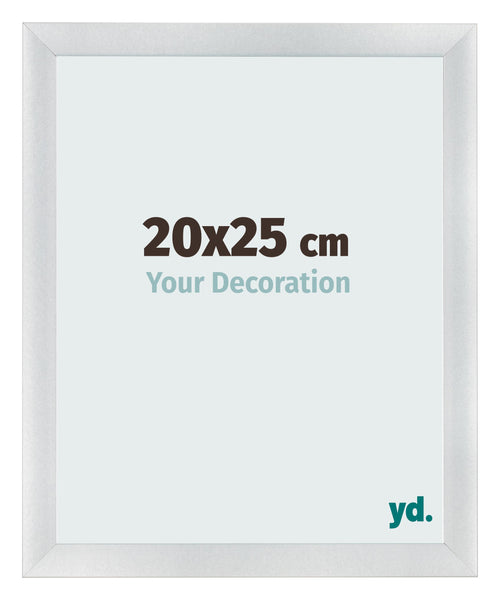 Photo Frame 20x25cm Silver Black Swept MDF Pisa Front Size | Yourdecoration.com