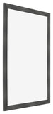 Photo Frame 20x28cm Black Silver Polished MDF Pisa Front Oblique | Yourdecoration.com