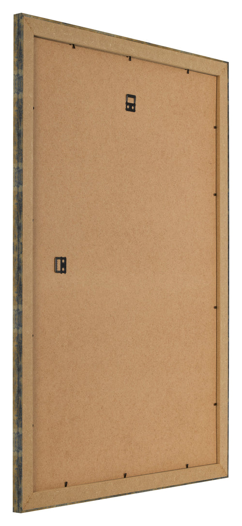 Photo Frame 20x28cm Blue Gold Melange MDF Pisa Back Oblique | Yourdecoration.com