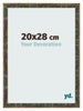 Photo Frame 20x28cm Blue Gold Melange MDF Pisa Front Size | Yourdecoration.com