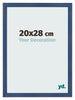 Photo Frame 20x28cm Dark Blue Swept MDF Pisa Front Size | Yourdecoration.com