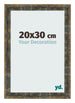 Photo Frame 20x30cm Blue Gold Melange MDF Pisa Front Size | Yourdecoration.com