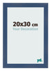 Photo Frame 20x30cm Dark Blue Swept MDF Pisa Front Size | Yourdecoration.com
