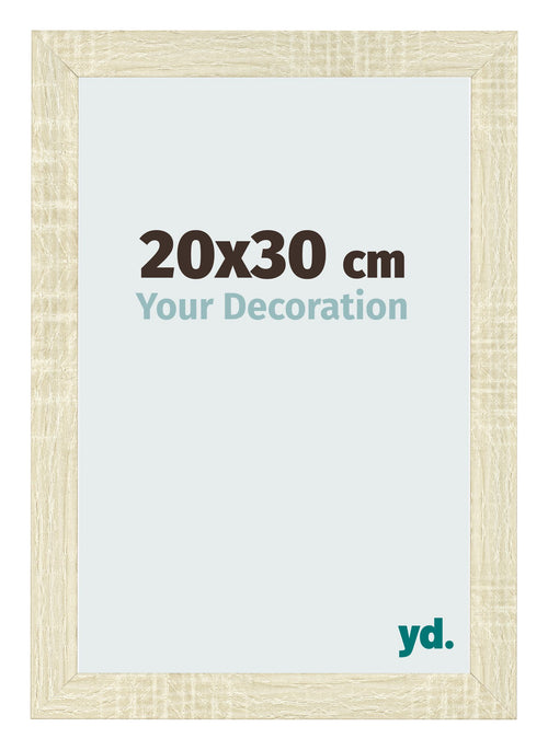 Photo Frame 20x30cm Sonoma Oak MDF Pisa Front Size | Yourdecoration.com