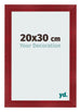 Photo Frame 20x30cm Wine Red Swept MDF Pisa Front Size | Yourdecoration.com
