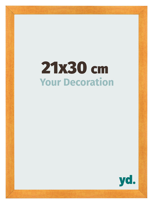Photo Frame 21x30cm Orange MDF Pisa Front Size | Yourdecoration.com