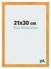 Photo Frame 21x30cm Orange MDF Pisa Front Size | Yourdecoration.com