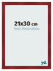 Photo Frame 21x30cm Wine Red Swept MDF Pisa Front Size | Yourdecoration.com