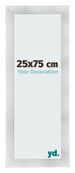 Photo Frame 25x75cm Aluminum Brushed MDF Pisa Front Size | Yourdecoration.com