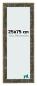 Photo Frame 25x75cm Blue Gold Melange MDF Pisa Front Size | Yourdecoration.com