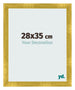 Photo Frame 28x35cm Gold Vintage MDF Pisa Front Size | Yourdecoration.com