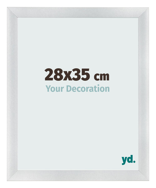 Photo Frame 28x35cm Silver Black Swept MDF Pisa Front Size | Yourdecoration.com