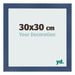 Photo Frame 30x30cm Dark Blue Swept MDF Pisa Front Size | Yourdecoration.com