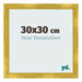 Photo Frame 30x30cm Gold Vintage MDF Pisa Front Size | Yourdecoration.com