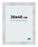 Photo Frame 30x40cm Aluminum Brushed MDF Pisa Front Size | Yourdecoration.com