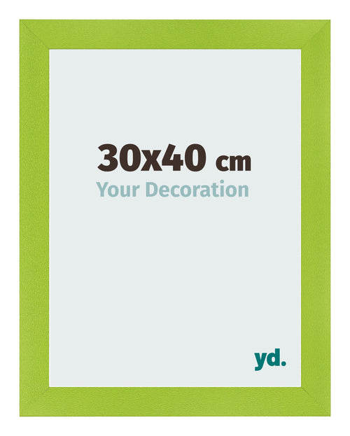 Photo Frame 30x40cm Green MDF Pisa Front Size | Yourdecoration.com