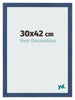 Photo Frame 30x42cm Dark Blue Swept MDF Pisa Front Size | Yourdecoration.com