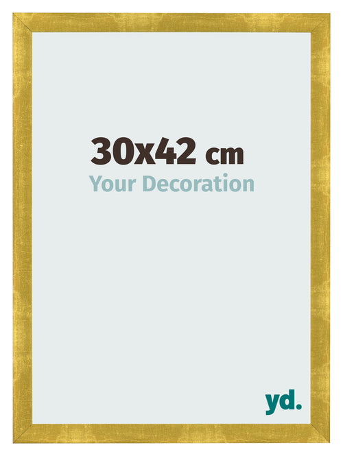 Photo Frame 30x42cm Gold Vintage MDF Pisa Front Size | Yourdecoration.com