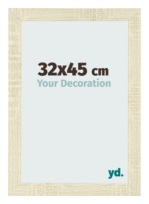 Photo Frame 32x45cm Sonoma Oak MDF Pisa Front Size | Yourdecoration.com