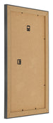 Photo Frame 33x48cm Black Silver Polished MDF Pisa Back Oblique | Yourdecoration.com