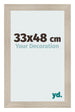 Photo Frame 33x48cm Oak Rustic MDF Pisa Front Size | Yourdecoration.com