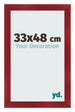 Photo Frame 33x48cm Wine Red Swept MDF Pisa Front Size | Yourdecoration.com