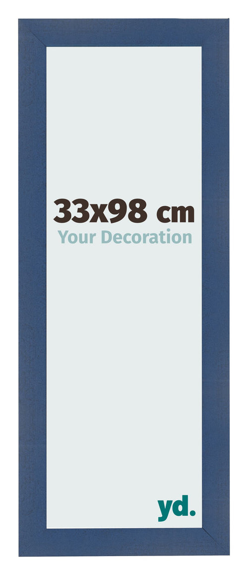 Photo Frame 33x98cm Dark Blue Swept MDF Pisa Front Size | Yourdecoration.com