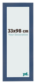 Photo Frame 33x98cm Dark Blue Swept MDF Pisa Front Size | Yourdecoration.com