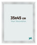 Photo Frame 35x45cm Aluminum Brushed MDF Pisa Front Size | Yourdecoration.com