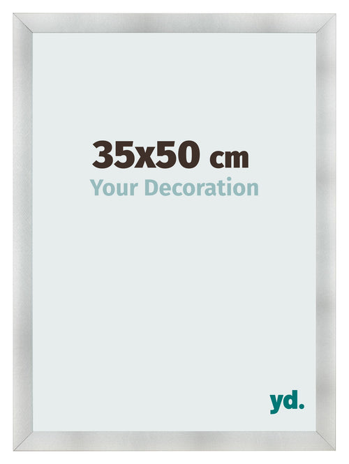 Photo Frame 35x50cm Aluminum Brushed MDF Pisa Front Size | Yourdecoration.com