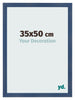Photo Frame 35x50cm Dark Blue Swept MDF Pisa Front Size | Yourdecoration.com
