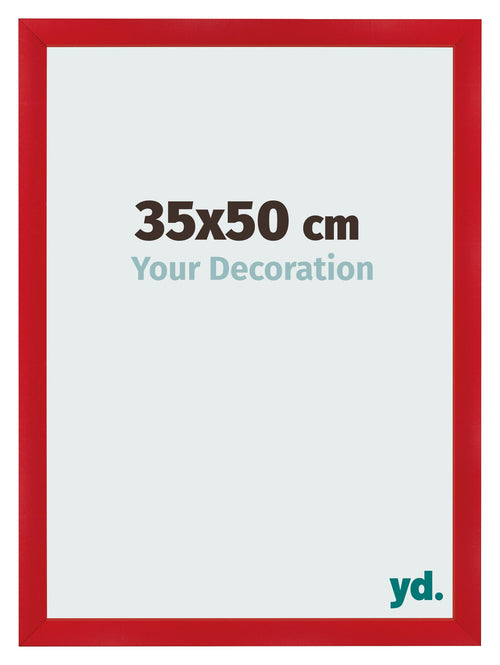 Photo Frame 35x50cm Red MDF Pisa Front Size | Yourdecoration.com